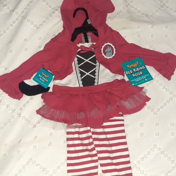 New! SPIRIT Halloween costume Red Riding hood deluxe-Baby GIRLS SIZE 6-12M - Picture 7 of 7